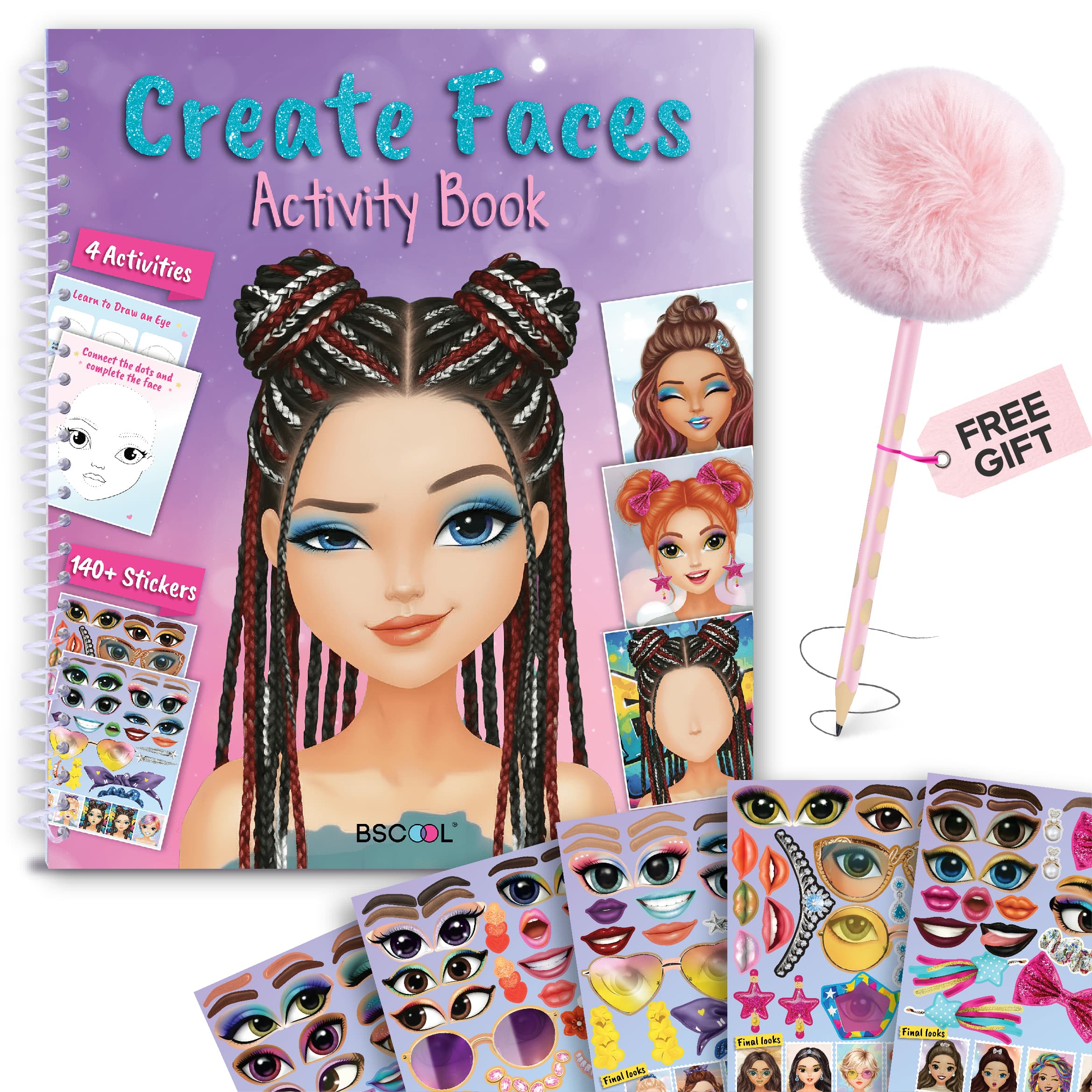 Dress Up Sticker Book · Create Faces