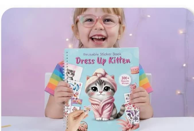Girls aged 4 to 7 making things together